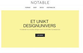Notable.dk - veletableret tøj webshop til kvinder - Omsætning 2021: 719.728 kr. - 14,5 tusind Instagram følgere