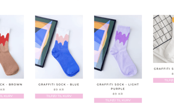 Flot webshop med salg af sokker - klar til vækst