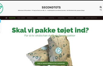 Secondhand Webshop sælges