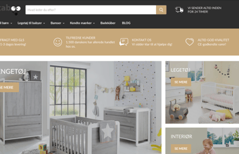 Unik webshop med salg af bamser og legetøj - Samlet omsætning 370.000 kr. 