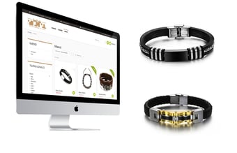 Webshop med ure og smykker - 100% køreklar med betalingskort - Varelager på 50.000 DKK medfølger