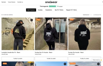 Komplet Streetwear Webshop – Moderne brand med stort vækstpotentiale