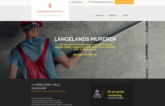 Langelandsmureren.dk - Køb vores webløsning til en mindre murer virksomhed hjælp til opstart
