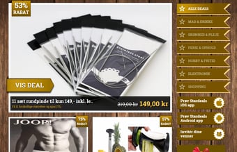 Dansk dealsite + iOS & Android app + iOS forhandler app + FB side + nyhedsbrevslæsere