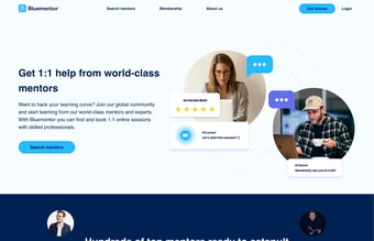 On-demand mentoring platform for professionelle