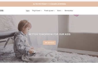 Dropshipping butik med salg af børne produkter