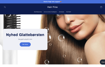 Køreklar dropshipping webshop - Hair Fine