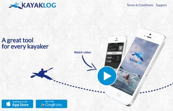 Kayaklog.net - iOS og Android App til kajakroere downloadet ca. 36.000 gange.