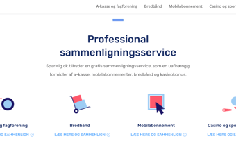 Affiliateside med sammenligning af a-kasser, bredbånd, mobiltelefoni mv. sælges