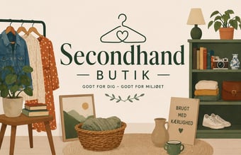 Virksomhed med to secondhandbutikker til salg 