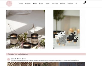 sicas.dk - Fuld integreret webshop vækst med et univers af interiør til mødre og børn