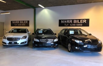 Norr Biler - Brugte biler i topklasse - Solgt 50 biler på 12 mdr - 240 kvm indendørs lokale