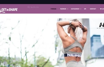 getinshape.dk - Webshop med fitnesstøj til kvinder