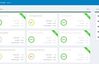 E-læringsplatform med pointsystemer mm. (LMS)