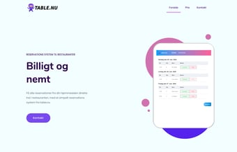 Restaurant booking service - WebApp
