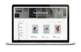 Unik plakatportal for designere og fotografer, der er et stort udviklingspotentiale
