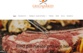 Grillmarked.dk - shopify online butik + varerlager sælges