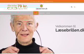 Over 8 år gammel webshop med billige læsebriller sælges