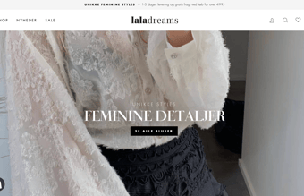 Succesfuld webshop med unikke, feminine styles til kvinder