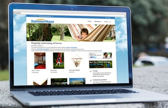 Dropshipment webshop med hyggelig indretning til haven