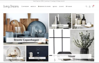 Bolig- og livstils webshop med velkendte mærker og +100.000 i årlig omsætning
