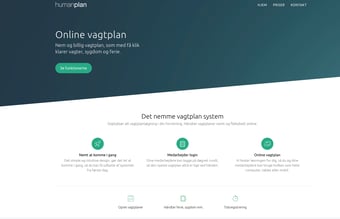Vagtplansystem færdigbygget og klar til at blive solgt til kunder
