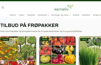 Webshop fra 2011 med stort kundekartotek