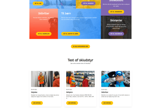 Skiudstyrs affiliate website med god organisk trafik