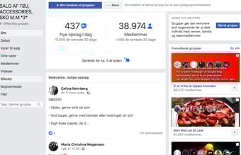 2 Store og superaktive second hand Facebook grupper - over 70.000 handleglade mennesker