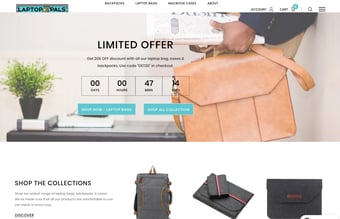 Laptoppals.com / Dropshipping webshop med omsætning & salg af computertasker