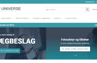Webshop med salg af AV-udstyr og tilbehør inkl. varelager.