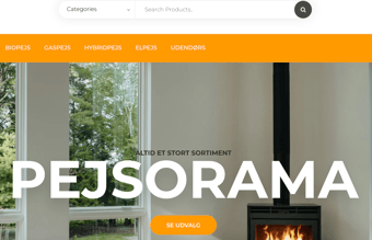 Webshop med salg af pejse og tilbehør (dropshipping)