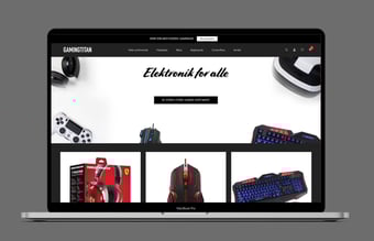 Gaming webshop - leverandør i EU - Shopify