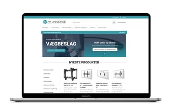Top optimeret E-Commerce og køreklar webshop - AV-Universe.dk