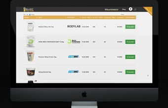 Affiliate side med protein produkter - Overskud: 10.000 DKK - Omsætning 12.000 DKK