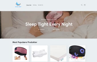 Stilet webshop med kvalitets søvnprodukter sælges
