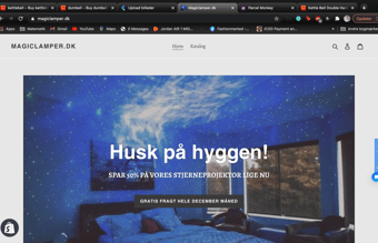 Magiclamper.dk massere af mulighed for vækst! - omsat for cirka 17.000 kr.