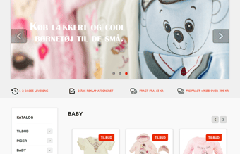 lillepus.dk - Webshop med børnetøj, legetøj, sko og udstyr