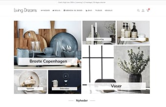 livingdreams.dk - Bolig og livstils webshop med velkendte mærker og +100.000 omsætning i 2019