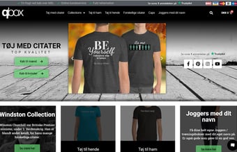qbox.dk - Webshop med dit eget tøj design på dropshipping til salg