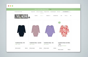 Webshop med børnetøj 0-4 år - Kvalitetsmærker fra danske leverandører