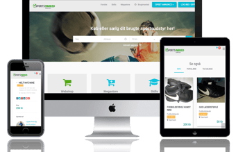 sportsmarked.dk - Komplet Webshop og Brugtmarked (som DBA) sælges