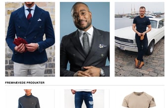 Velfungerede herretøjs webshop med stort potentiale (100.000 + DKK i omsætning)