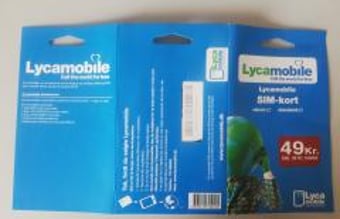 Vareparti med Lycamobile startpakker til salg