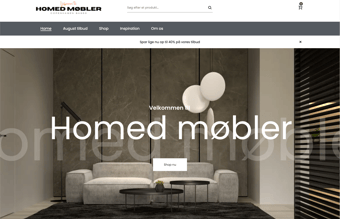 Homed.dk - Møbel webshop med tilknyttet dropshipping - Omsætning på 15.764 kr. 