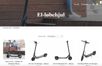 Billig Webshop med salg af lovlige El løbehjul i Danmark