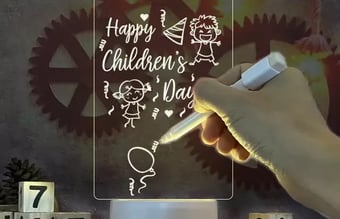 Webshop til salg med Lighti Message Board - Skab glæde og kærlighed i hjemmet med unikke LED-lamper