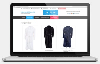 Niche webshop med morgenkåber sælges - Overskud: 17.000 DKK i 2018 
