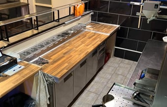 Shawarma/pizza Bar - Beliggenhed på Sønderborgs store gågade.