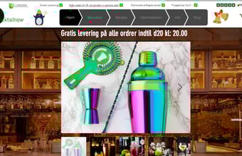 2 år gammel webshop som sælger barudstyr - Omsætning på ca. 90.000 kr.